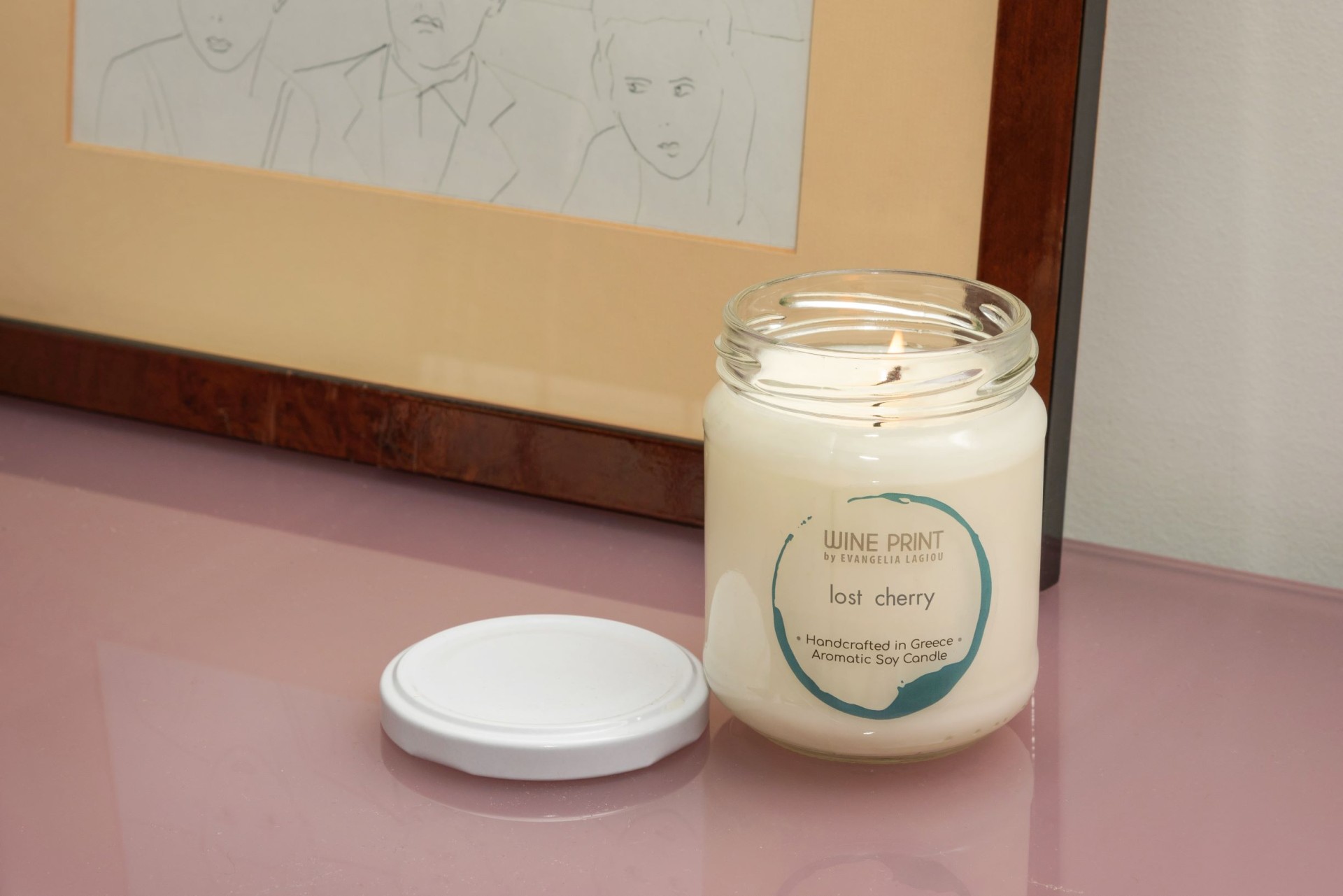 Lost Cherry glass jar